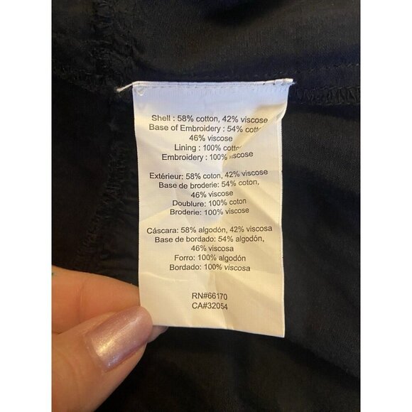 Anthropologie Samant Chauhan Floral Embroidered Tiered Maxi Dress Women's 0 (S) - Picture 12 of 15